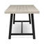 Table de jardin avec dessus en bois d'acacia et structure en métal
