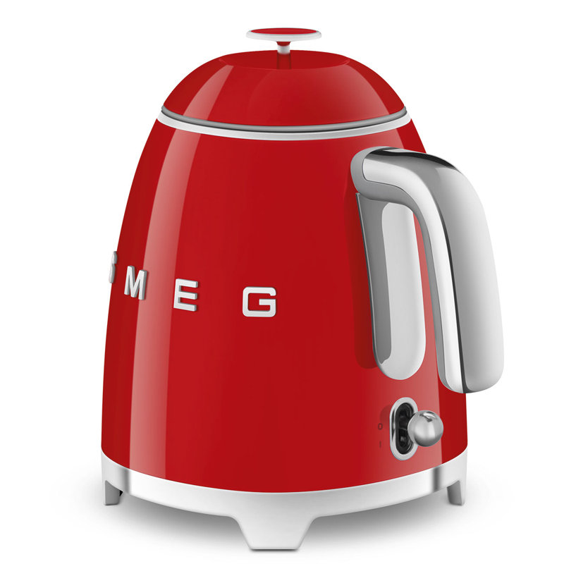 Red Retro Style Dual Wall Electric Mini Kettle