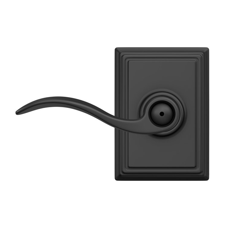 Accent Privacy Door Lever with Addison Rosette