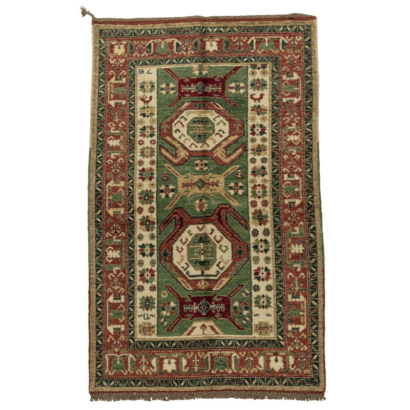 One-of-a-Kind 4' X 7' Hand Knotted Area Rug