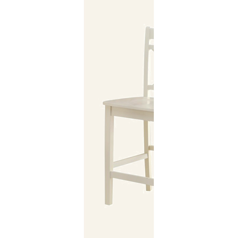 Chaise à hauteur de comptoir à finition crème Tartys (ensemble de 2)