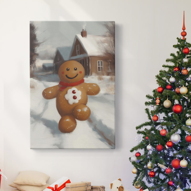 Art des Fêtes de Noël - Toile tendue avec châssis - Série 2-CC, H 18 po x l 12 po
