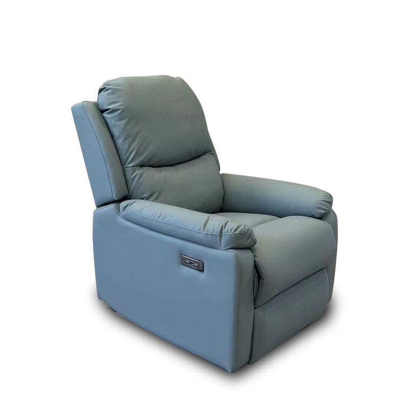 Air Leather Recliner Armchairs Single Sofa, Expandable Lazy Sofa, Boss Chair, Power - Push Button