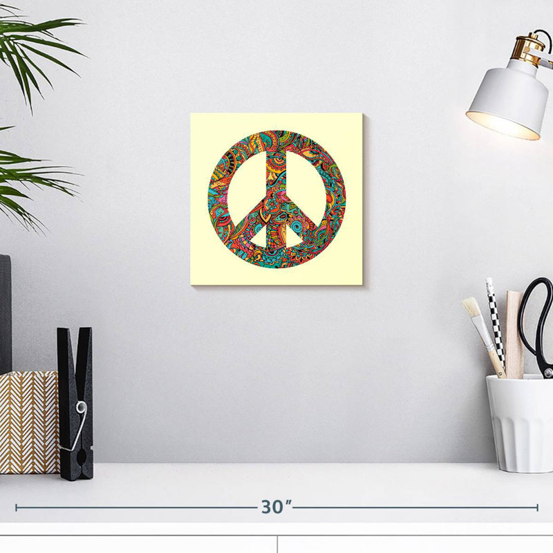 Kiasha Abstract Peace, 10" H x 10" W