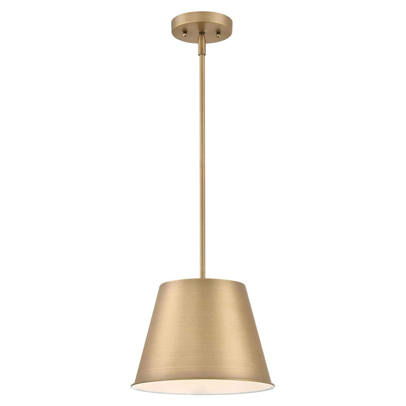 Luminaire suspendu conique 1 lumière, Doré