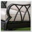 Chaise berçante d'extérieur en osier et rotin-38184582