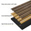 Panneaux muraux à lattes en bois Luxdecor 8Pack 110X11In-122624915