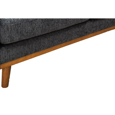 Canapé capitonné 67,7 po de largeur Mid-Century avec pieds en bois