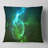 Glowing Green Circles - Abstract Printed Pillow-30141462-30141466