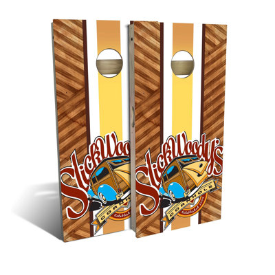 2' X 4' Striper Cornhole Board Set With Hole Lights