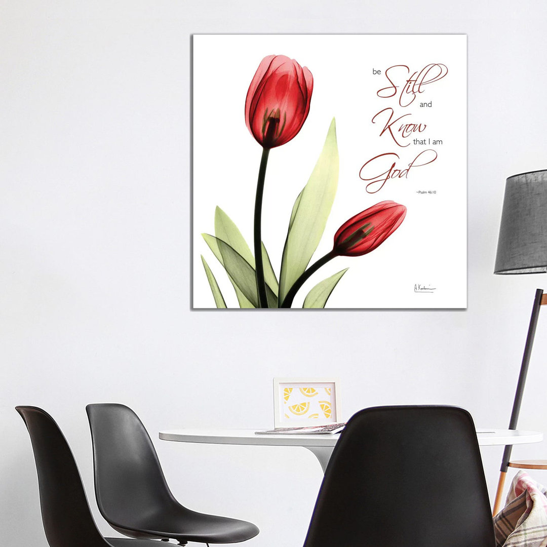 Be Still Tulip - Wrapped Canvas Painting