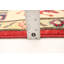 Tapis décoratif en laine rouge de conception unique 6 pi 4 po x 9 pi 9 po noué à la main New Age Finest