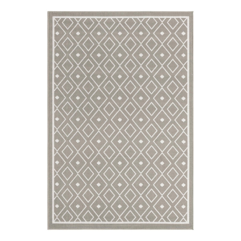 Geometric Indoor / Outdoor Rug, Rectangle 4' x 6'