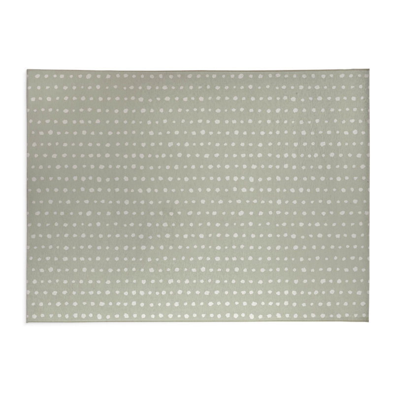 Dot Row Non-Slip Outdoor Rug, Rectangle 2' x 3'