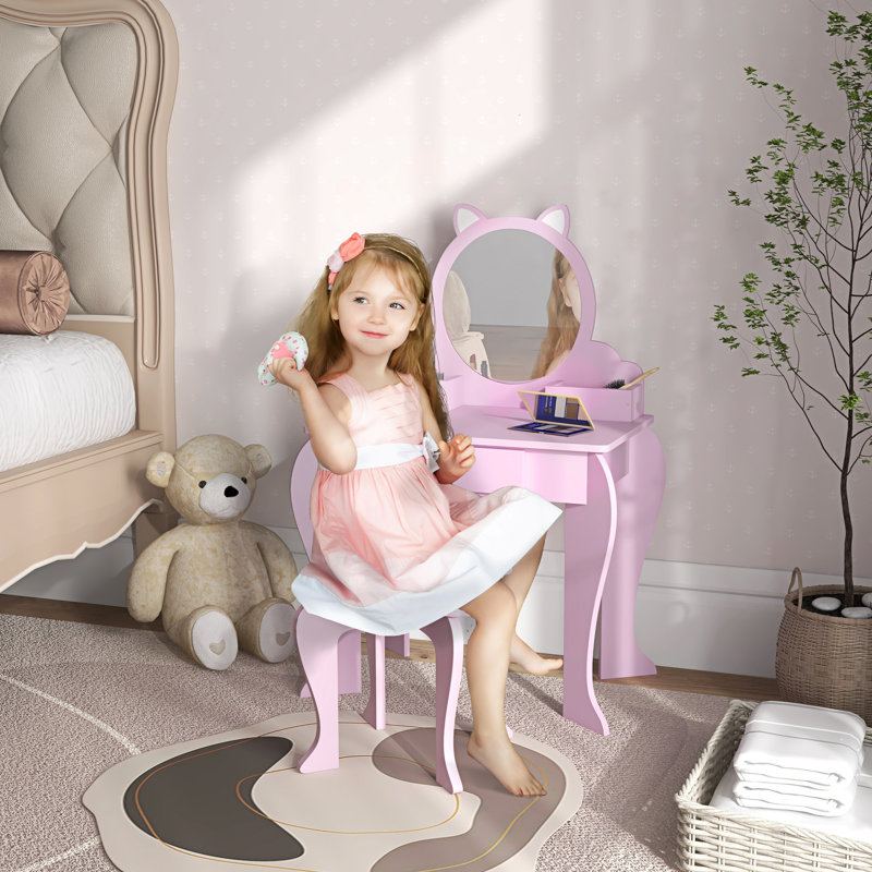Alec Dressing Table with Mirror
