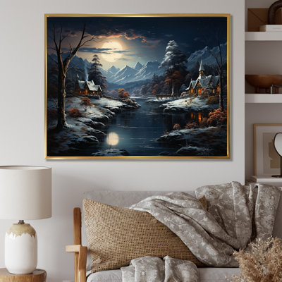 Winter Landscape Silent Night I, reproduction d'art sur toile