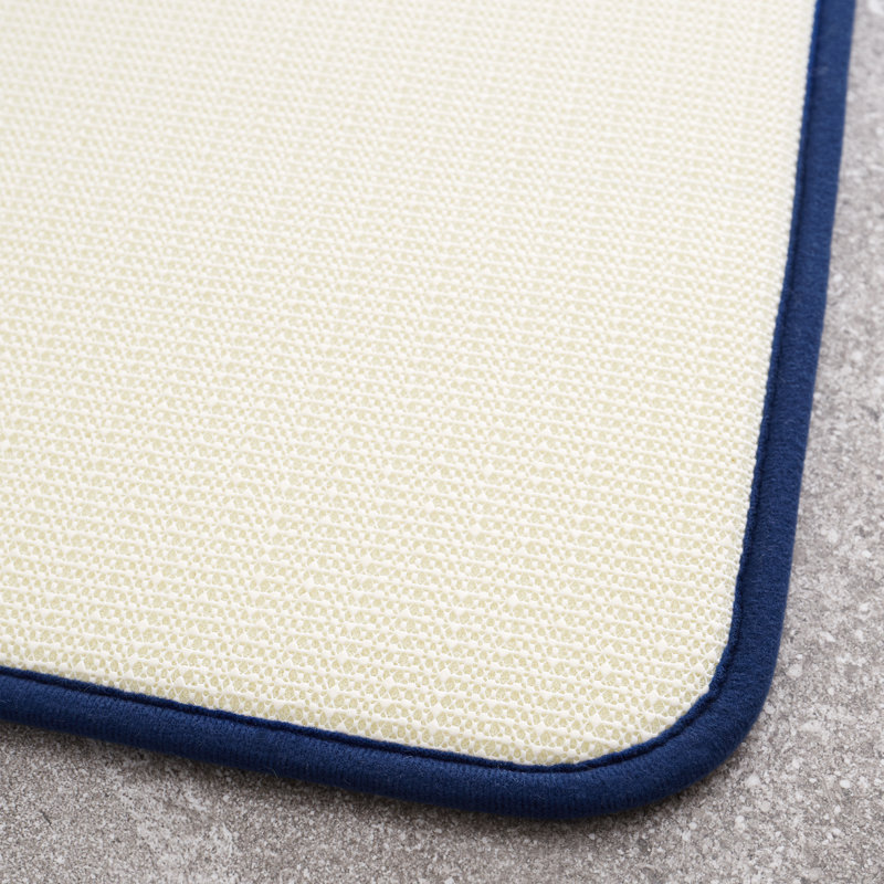 Anti-Bacterial Memory Foam Bath Mat, Navy