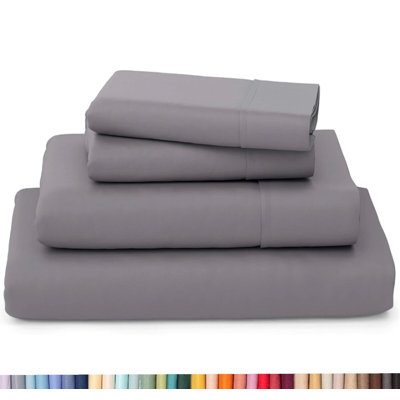Ultra Soft Bamboo Sheet Set - 4 Pc Set - Wrinkle Resistant - Cooling Sheets with Deep Pockets