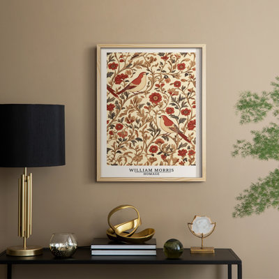 WM MORRIS Series CCLX Framed Print - Solid Wood