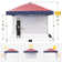 CROWN SHADES 10x10 Pop Up Canopy with 1 Side Wall - Beach Tent with One Push Setup - Outdoor Sun Shade for Events, Parties, Camping - Gazebo with STO-N-Go Cover Bag