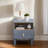 Modern Single Drawer Wood Bedside Table, Compact Nightstand, Nordic Style with Storage-106721932