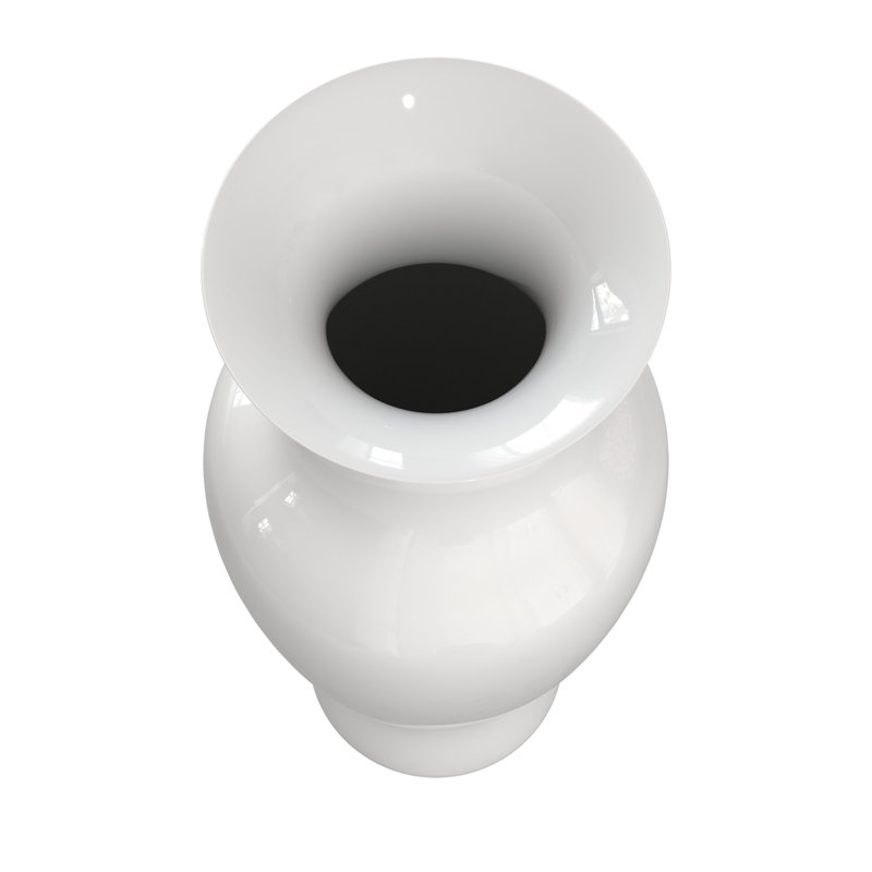 Vase de plancher en céramique HuneyCutt , Blanc