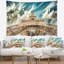 Photographie paris tour eiffel sous la tapisserie ciel bleu-28505613