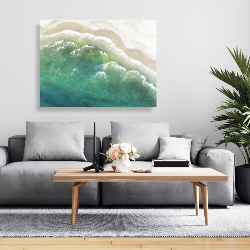 Mer turquoise - Toile turquoise côtière pour la décoration intérieure