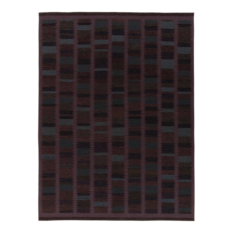 Scandinavian Wool Geometric Area Rug, Rectangle 12' x 16'