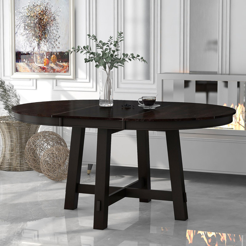 Table de salle à manger extensible Farmhouse, Espresso, Espresso
