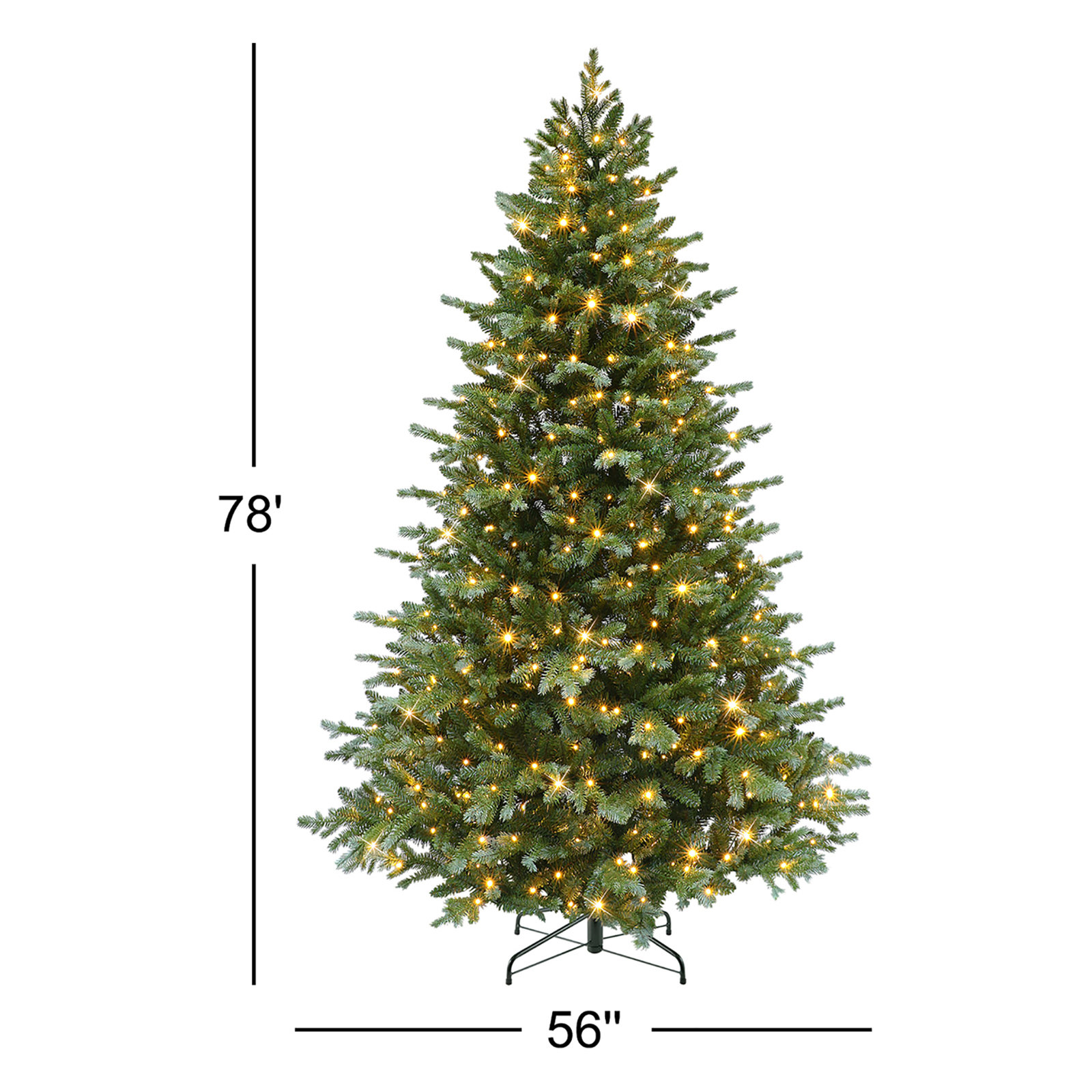 6.5' Pre-Lit Fir Tree
