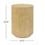 Table d'appoint cylindrique Mgo, texture bois