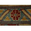 Tapis oriental classique Kazak 9 x 12 éléments de conception colorés