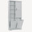 Bathroom Storage Cabinet with Doors and Tilt-Out Laundry Hamper-478655156