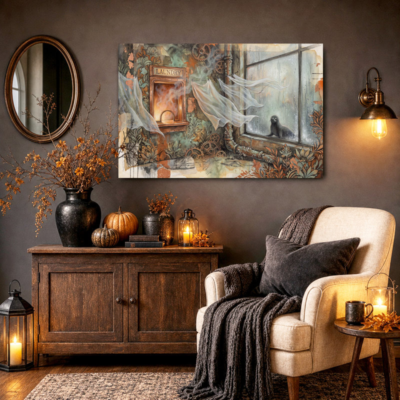 Art mural sur toile Steampunk, H 20 po x l 30 po
