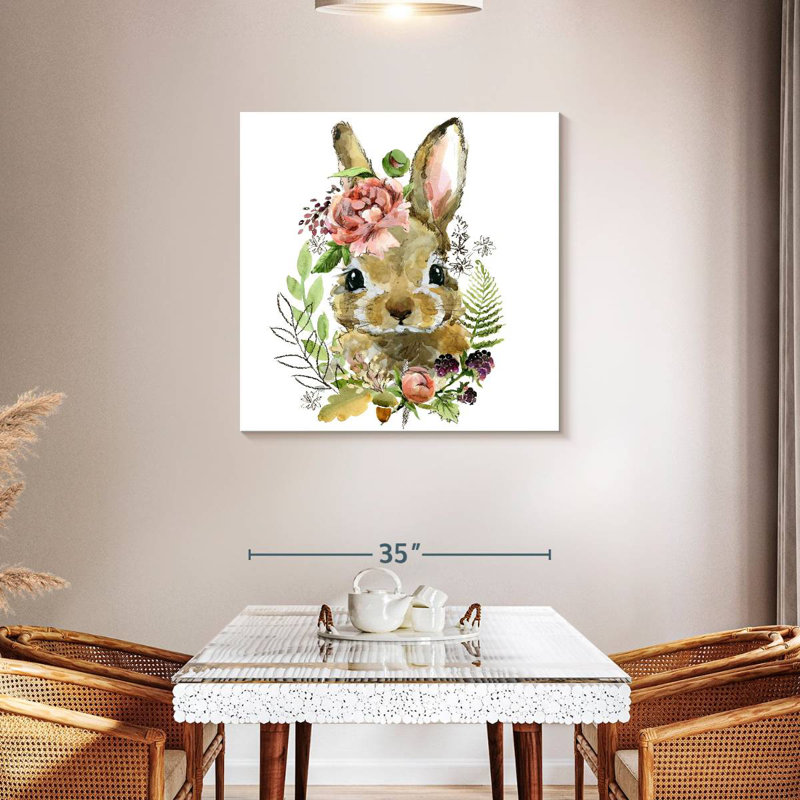 Crowle Cute Spring Bunny, 36" H x 36" W