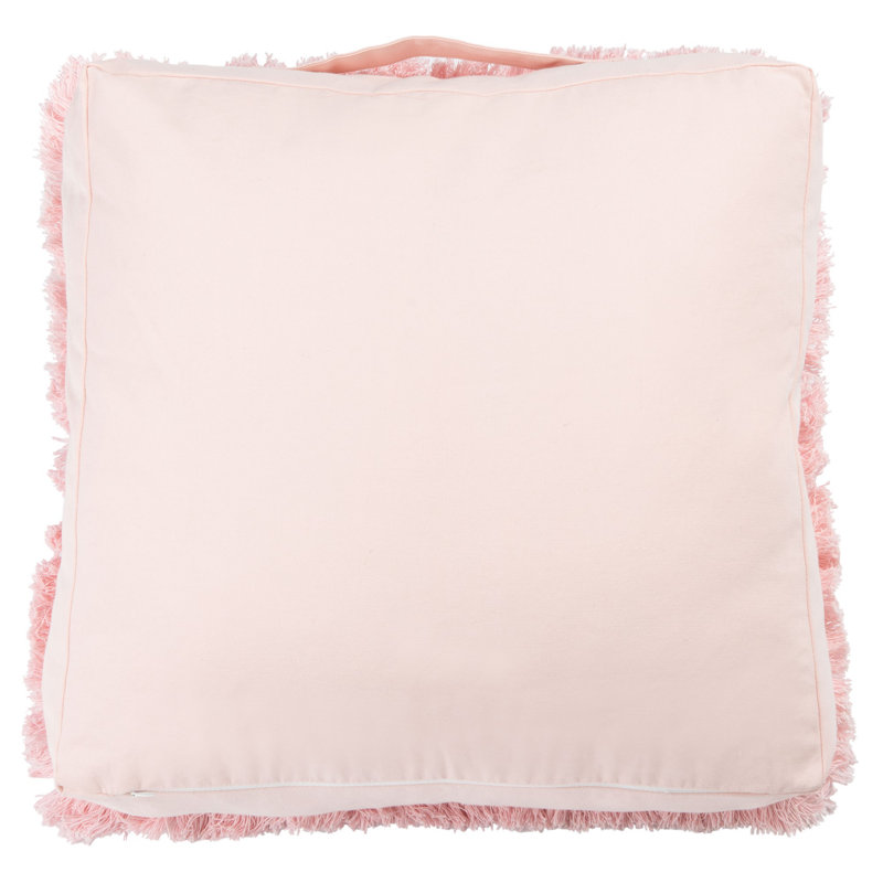Grema Cotton Reversible Throw Pillow, Pink