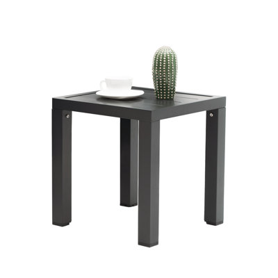 Elray Square Metal Outdoor Side Table , 17.1'' in. W 17.1'' in. D