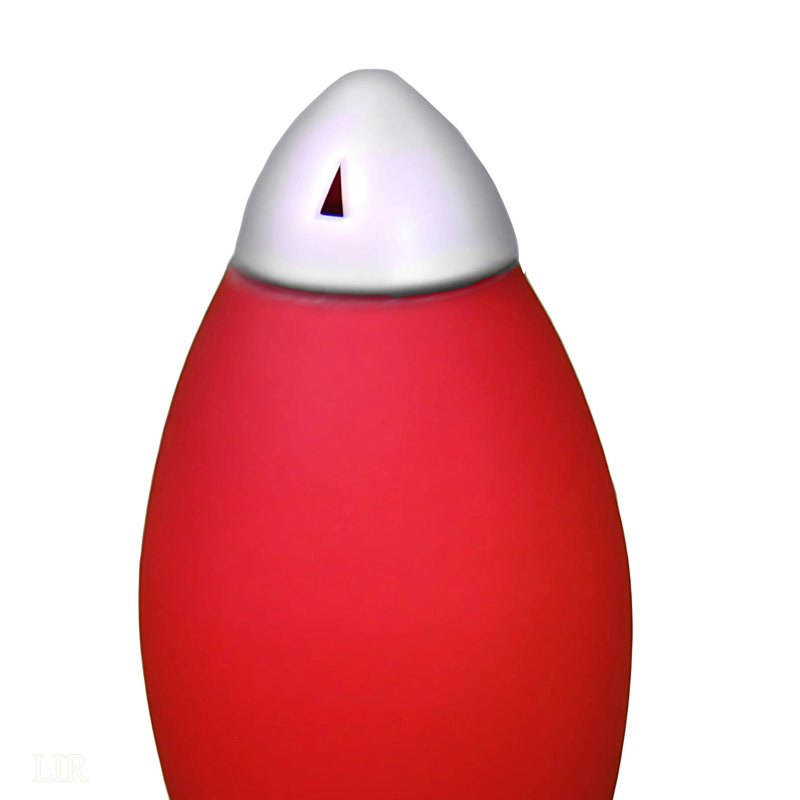 Lampe de table pour enfants 10,5 "de hauteur en acrylique, lampe de table, Rouge