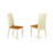 7 Piece Dining Room Table Set Consist of a Rectangle Wooden Table with Butterfly Leaf and 6 Kitchen Dining Chairs, Buttermilk & Cherry-1608126754