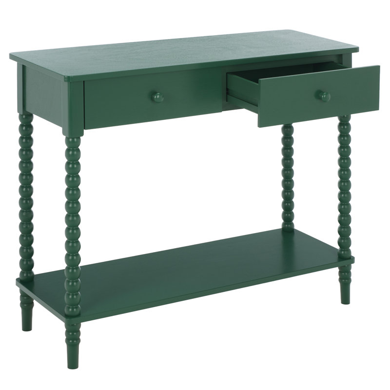 Console 2 tiroirs Bernice, Vert jardin