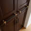 Poignées et poignées d'armoire moletées - Trou central de 12,5 pouces (320 mm) - Finition noir mat et laiton antique - Quincaillerie de cuisine et de tiroir durable-125808222-125808215-125808221