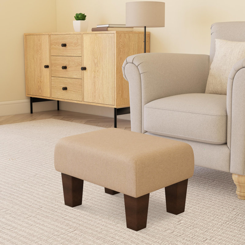 Autryville Wood Contemporary Leg, Mahogany, Ecru Beige, Poz