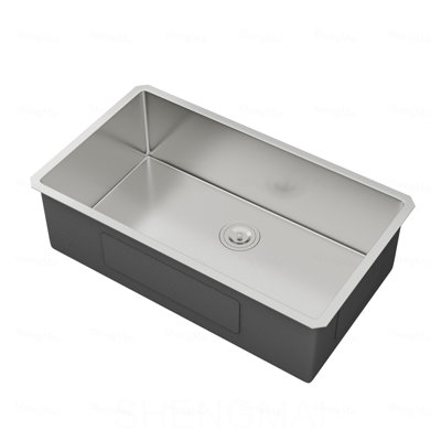 Évier de cuisine encastrable 33 po x 33 po x 19 po x 9 po en acier inoxydable