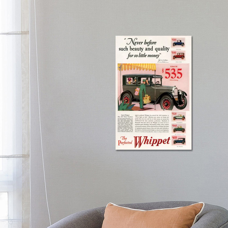 1920s Willys-Knight Magazine Advert by The Advertising Archives - Gallery-Wrapped Canvas Giclée on Canvas, Wrapped Canvas