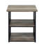 22'' W Metal,Solid + Manufactured Wood Nightstand