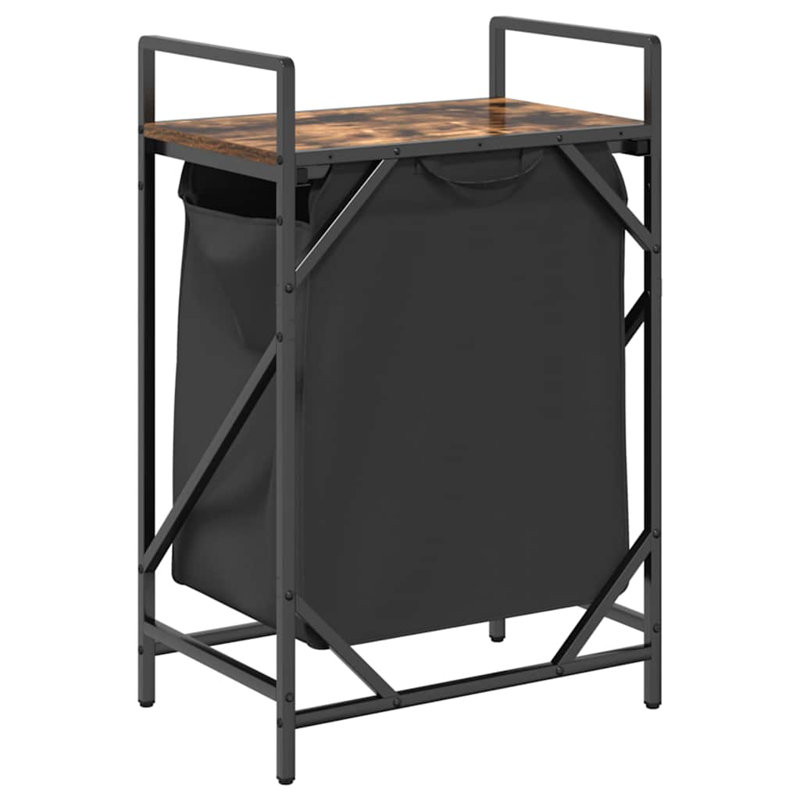 Laundry Cart, Rustic Brown