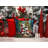 Keeshond and Santa Claus Throw Pillow-101410275