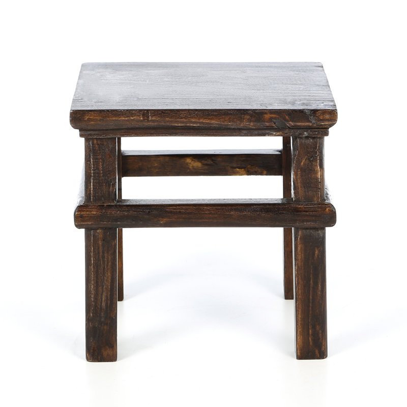 Tabouret en bois massif, Naturel