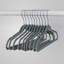 Cintre en caoutchouc pour enfants, paquet de 10, gris-1188014178